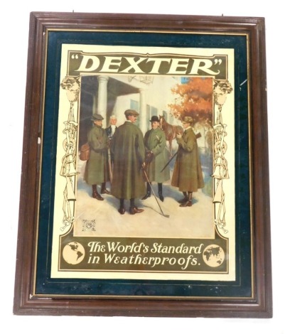 A Dexter The World's Standard Weather Proofs poster, 64cm x 48cm.