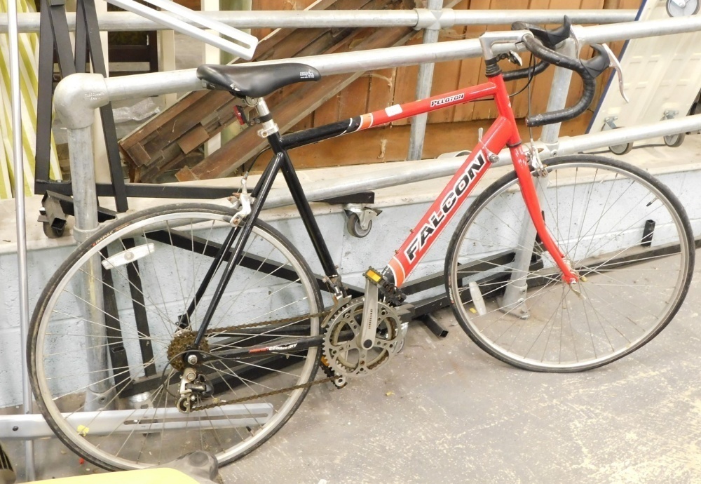 A Falcon racer bike in red