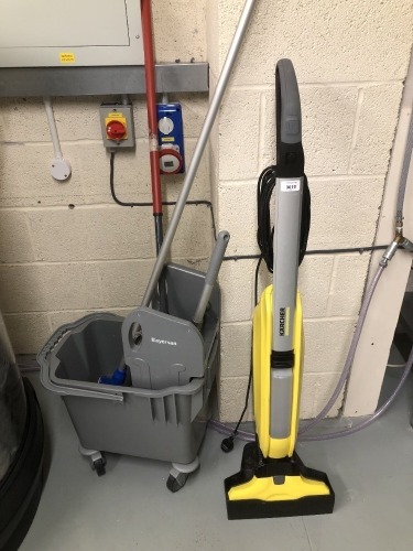 A Karcher cleaner and mop bucket trolley. (2) Note: VAT is payable on the hammer price of this lot at 20%.