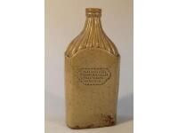 Grantham Interest: A 19thC stoneware beer bottle with impressed retailers