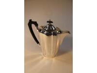 A George VI silver hot water jug