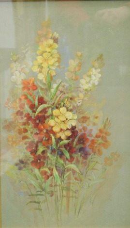 •Walter Harold Austin (1891-1971). Summer flowers, watercolour, signed, 47cm x 28cm. Austin was a Royal Worcester porcelain artist.