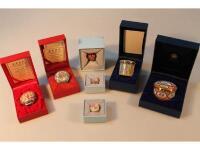 Seven Halcyon days enamel boxes