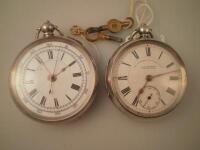 A 20thC silver pocket watch by J.G. Graves. Sheffield