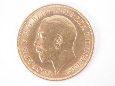 A George V gold half sovereign, 1911. - 2