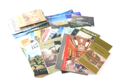 A quantity of pamphlets on English country houses and castles (a box) NB. We have specific instructions to sell this lot WITHOUT RESERVE.