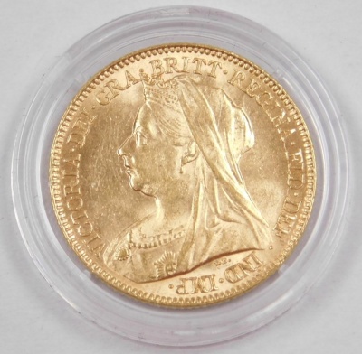 A Victorian gold half sovereign, dated 1897, 4g, in fitted box with outer packaging. - 3