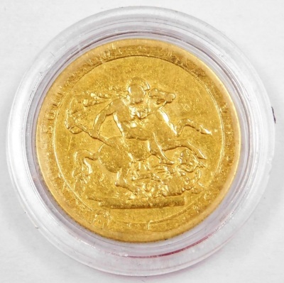 A George III gold full sovereign, dated 1820, 7.7g, in fitted box with outer packaging. - 2