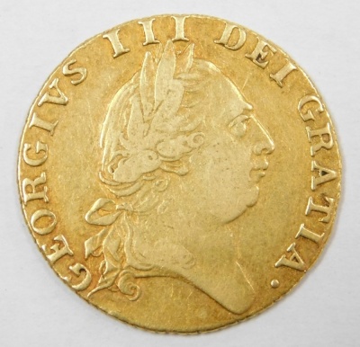 A George III gold Spade Guinea, 1787, 8.2g. - 2