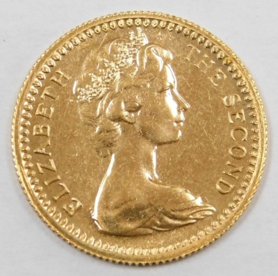 An Elizabeth II Rhodesia gold ten shilling, 1966, 3.9g, with Royal Mint case. - 3