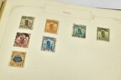 Philately. A stamp album, definitive, commemorative, world, GB and commonwealth used and unused stamps to include a Victorian penny black with watermark, George V Silver Jubilee penny, Canada, China, Japan, Liechtenstein, Ukraine, Nyassaland, Persia, Bava - 7