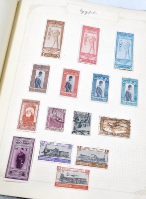 Philately. A stamp album, definitive, commemorative, world, GB and commonwealth used and unused stamps to include a Victorian penny black with watermark, George V Silver Jubilee penny, Canada, China, Japan, Liechtenstein, Ukraine, Nyassaland, Persia, Bava - 12