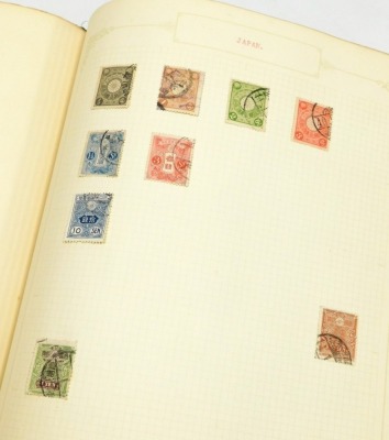 Philately. A stamp album, definitive, commemorative, world, GB and commonwealth used and unused stamps to include a Victorian penny black with watermark, George V Silver Jubilee penny, Canada, China, Japan, Liechtenstein, Ukraine, Nyassaland, Persia, Bava - 15