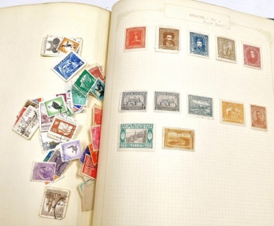 Philately. A stamp album, definitive, commemorative, world, GB and commonwealth used and unused stamps to include a Victorian penny black with watermark, George V Silver Jubilee penny, Canada, China, Japan, Liechtenstein, Ukraine, Nyassaland, Persia, Bava - 22