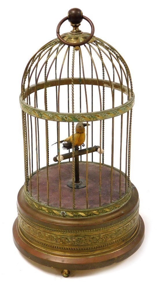 Lot - Brass Bird Cage