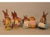 A Beswick figure of Mrs Rabbit and Bunnys