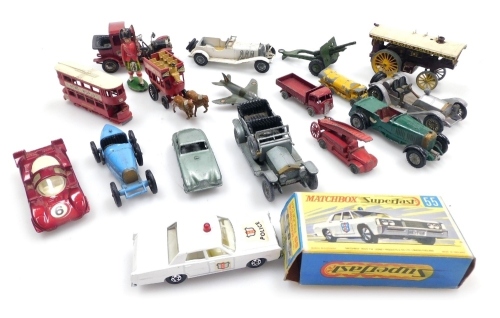 A group of diecast cars to include a Models of Yesteryear 1926 Mercedes Benz a Corgi