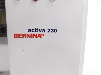 A Bernina Activa 230 patchwork additions sewing machine, with outer canvas case, foot pedal, etc. - 5