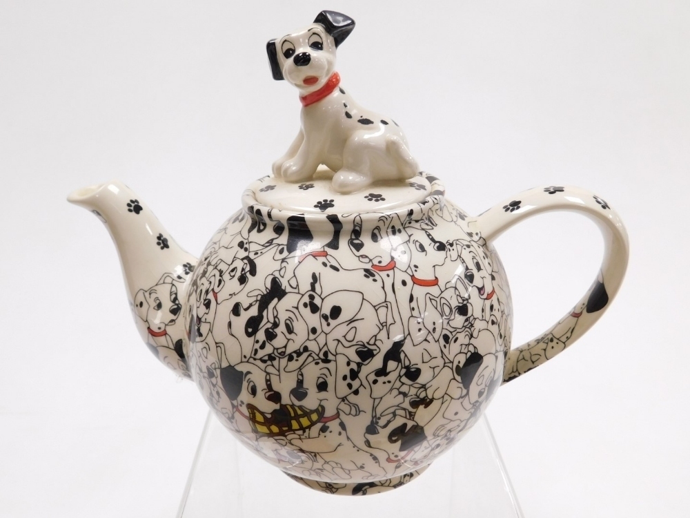 Three Disney pottery teapots, comprising Disney Showcase Collection