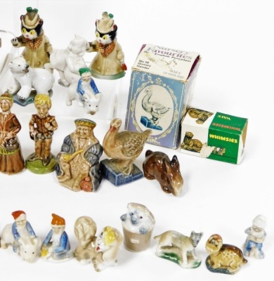 A group of Wade Whimsies, to include Tom & Jerry, characters from Lady and The Tramp, Humpty Dumpty, Three Bears, Loch Ness Monster, etc. (1 tray) - 2