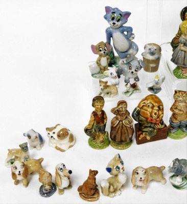 A group of Wade Whimsies, to include Tom & Jerry, characters from Lady and The Tramp, Humpty Dumpty, Three Bears, Loch Ness Monster, etc. (1 tray) - 4