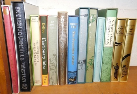 Folio Society. Various works, to include The Pick Of Punch, the Cream of Noel Coward, Priestley (J.B.), English Journey, Tey (Josephine), The Franchise Effect, Belloc Cautionary Tales, etc. (a quantity)