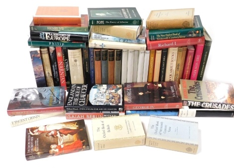 Books. A mixed group of mainly English history and poetry. (4 boxes)