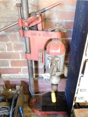 A Wolfe heavy duty drill, ES3, together with a precision mitre saw, various other tools, etc. Buyer Note: WARNING! This lot contains untested or unsafe electrical items. It is supplied for scrap or reconditioning only. TRADE ONLY