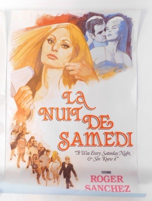 Three prints of film posters, comprising Saturday Girl, La Nuit de Samedi, and Saturday Night, 76cm x 51cm. (3) - 2