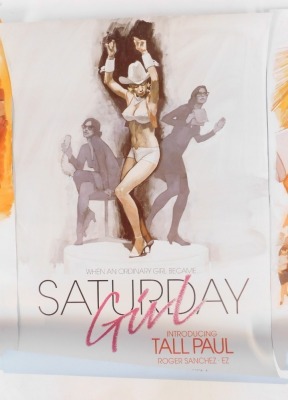 Three prints of film posters, comprising Saturday Girl, La Nuit de Samedi, and Saturday Night, 76cm x 51cm. (3) - 3