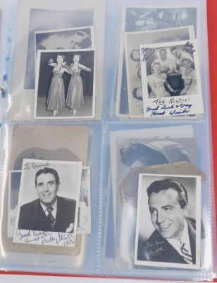 A collection of black and white signed photographs, reportedly from artists that appeared at the Sunderland Theatre between 1948 and 1953, to include Johnny Lockwood, The Killroys, The Smith Brothers, The Kelroys, Kenny Baker, Fran and Ann Prince, Boy De- - 3