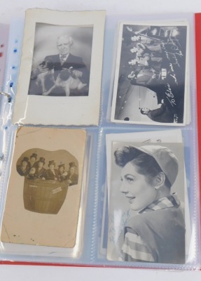 A collection of black and white signed photographs, reportedly from artists that appeared at the Sunderland Theatre between 1948 and 1953, to include Johnny Lockwood, The Killroys, The Smith Brothers, The Kelroys, Kenny Baker, Fran and Ann Prince, Boy De- - 5