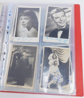 A collection of black and white signed photographs, reportedly from artists that appeared at the Sunderland Theatre between 1948 and 1953, to include Johnny Lockwood, The Killroys, The Smith Brothers, The Kelroys, Kenny Baker, Fran and Ann Prince, Boy De- - 8