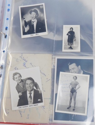 A collection of black and white signed photographs, reportedly from artists that appeared at the Sunderland Theatre between 1948 and 1953, to include Johnny Lockwood, The Killroys, The Smith Brothers, The Kelroys, Kenny Baker, Fran and Ann Prince, Boy De- - 11