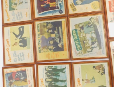 A group of Paramount Picture film advertising posters, including Anything Goes, Starring Bing Crosby, Irving Berlin's White Christmas in Vista Vision, Variety Girl, Connecticut Yankee, Mister Music, Here Come The Waves, and Double or Nothing, each in an o - 4