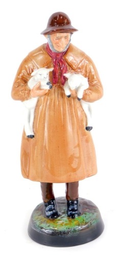 A Royal Doulton Lambing Time figure HN1890, 22cm high.