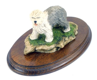 A Country Artists Old English Sheep dog figure, signed K Sherwin, stamped 1984, 20cm wide.