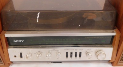 A Sony cassette deck and speakers, comprising Sony Automatic 400 record deck and two Sony SS-510 speakers. (3) - 2