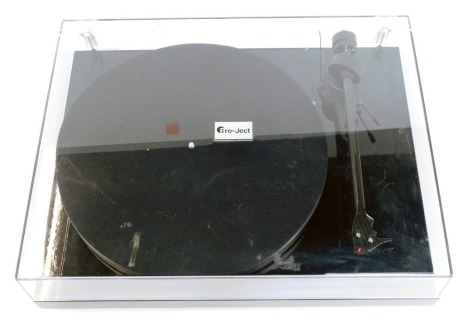 A Pro-Ject record player, model no 127685, serial no 21SO50628.