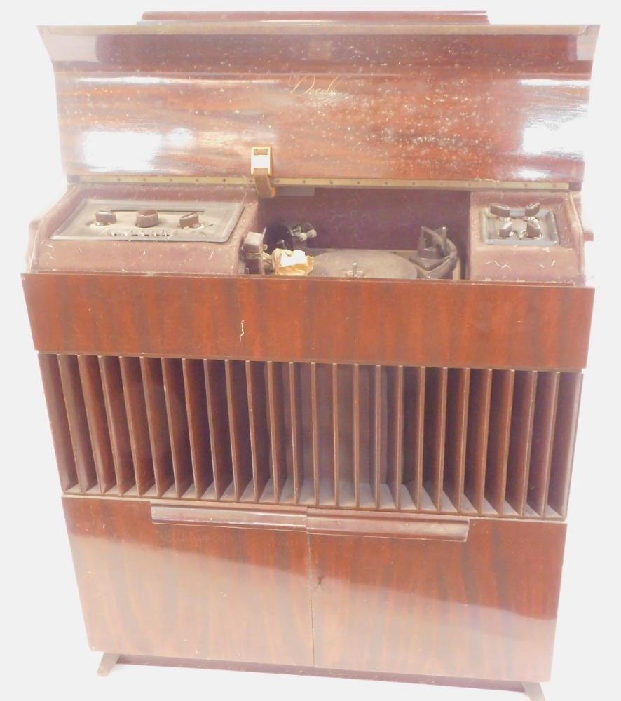 A Decola cased radiogram, with a Garrard record player, model RC88-4 ...