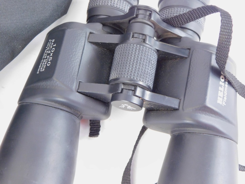 Two cased pairs of binoculars, comprising a pair of Helius Field Master