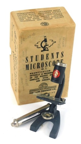 An ESL Students microscope, in original box, lacking parts. (AF)