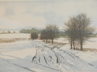 Mark Spain (20thC School). Three pictures, comprising Frozen Tracks, artist's proof, watercolour, signed in pencil to margin, 28cm x 32cm, and two limited edition prints, comprising a Winter's Blanket, limited edition number 7/150, signed in pencil to mar - 2