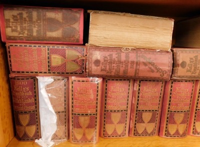 Seventeen copies of The Kelly's Handbook, comprising 1900, 1906, 1908, 1909, 1910, 1911, 1912, 1916, 1918, 1919, 1920, 1921, 1924, 1925, 1926, 1928, 1929. (AF) (1 shelf) - 2