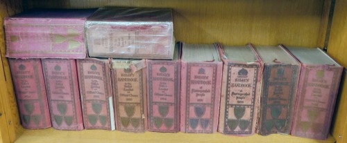 Eleven copies of The Kelly's Handbook, comprising 1930, 1931, 1932, 1933, 1934, 1938, 1939, 1944, 1945, 1946, and 1948. (AF) (1 shelf)