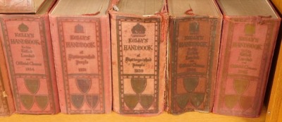 Eleven copies of The Kelly's Handbook, comprising 1930, 1931, 1932, 1933, 1934, 1938, 1939, 1944, 1945, 1946, and 1948. (AF) (1 shelf) - 3