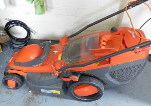 A Flymo Easy Reel electric lawn mower (AF). WARNING! This lot contains untested or unsafe electrical items.  It is supplied for scrap or re-conditioning only. TRADE ONLY 