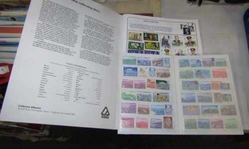 Philately. Two stamp albums, comprising a small group of Turkish stamps, and a Globe Master GB stamp album. (2)