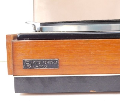 A Goldring Lenco GL78 record player, in a teak case. - 3