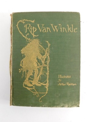 An Arthur Rackham illustrated book Rip Van Winkle in green boards with gilt stencilling, and with various plates. - 2